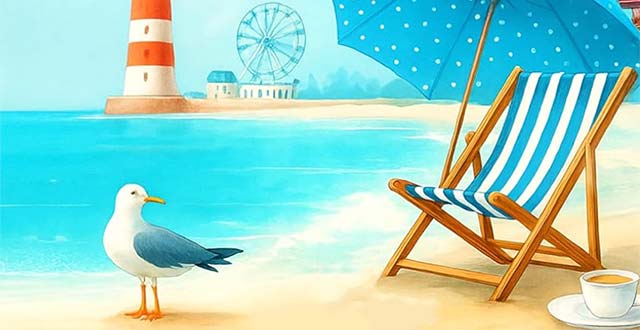 Verliebt mit Aussicht auf Meer